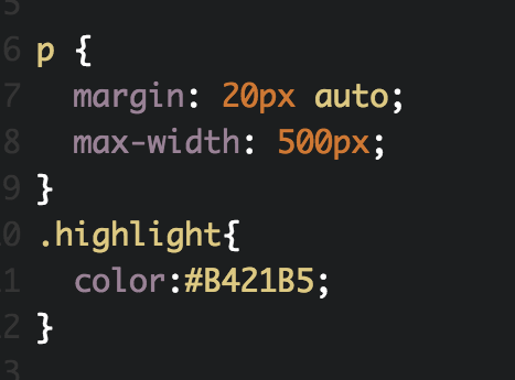 Inline color with span tag css example