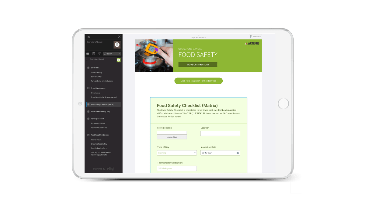Checklists and Surveys with Inkling