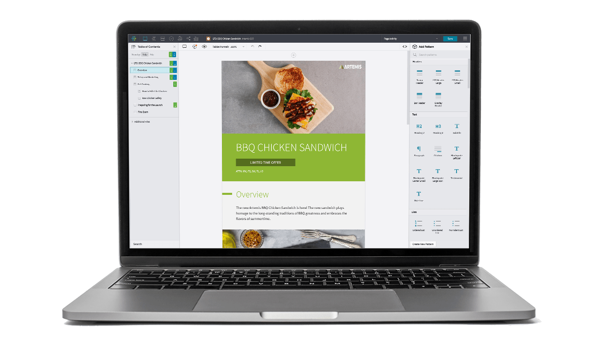 Templates and widgets with Inkling